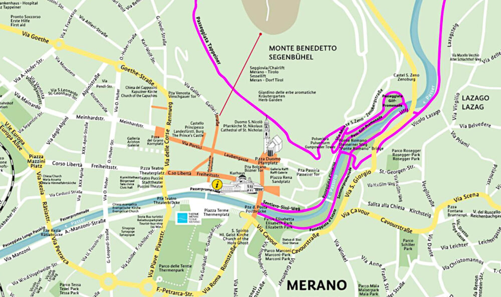 Laufen, joggen, spazieren in Meran