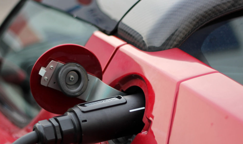 Charging station for electric cars