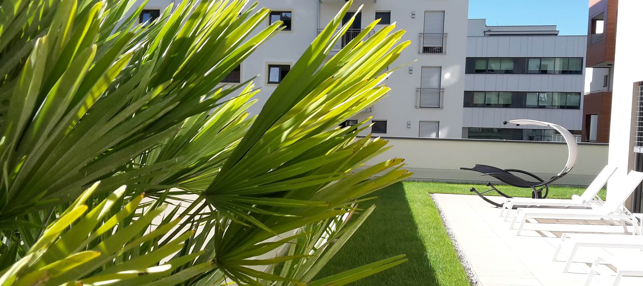 City Hotel Meran, SPA mit Sonnenterrasse, Liegen, Whirlpool, Aussenbereich