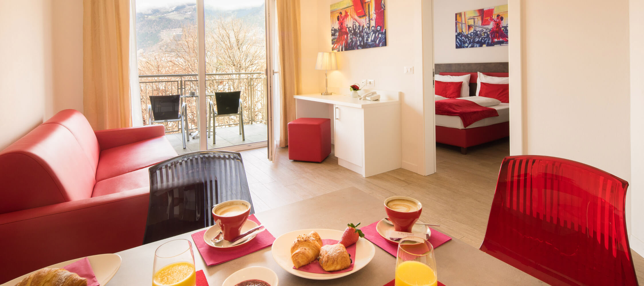 City Hotel Merano Italy Two Room Suite Wheelchair