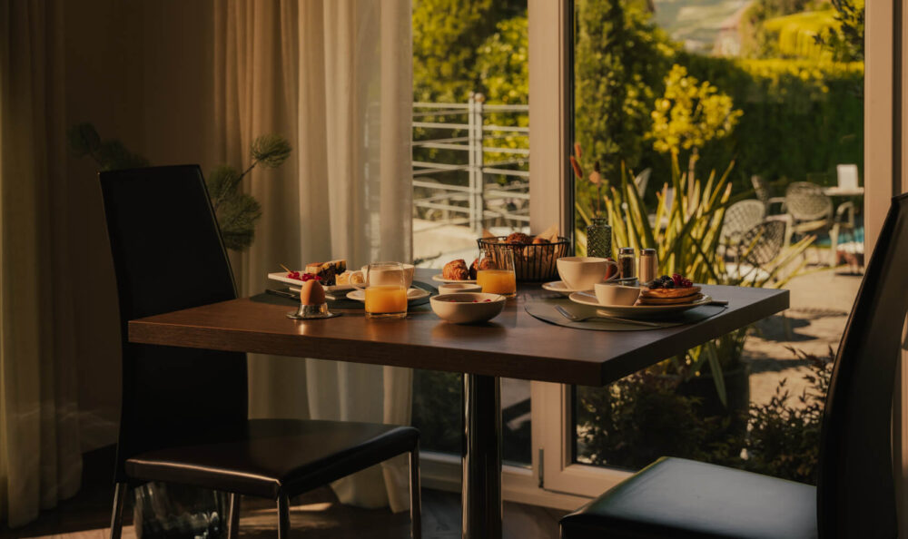 Frühstück in der Villa Laurus